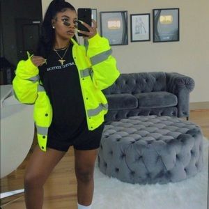 Neon yellow HI Vis Coat!